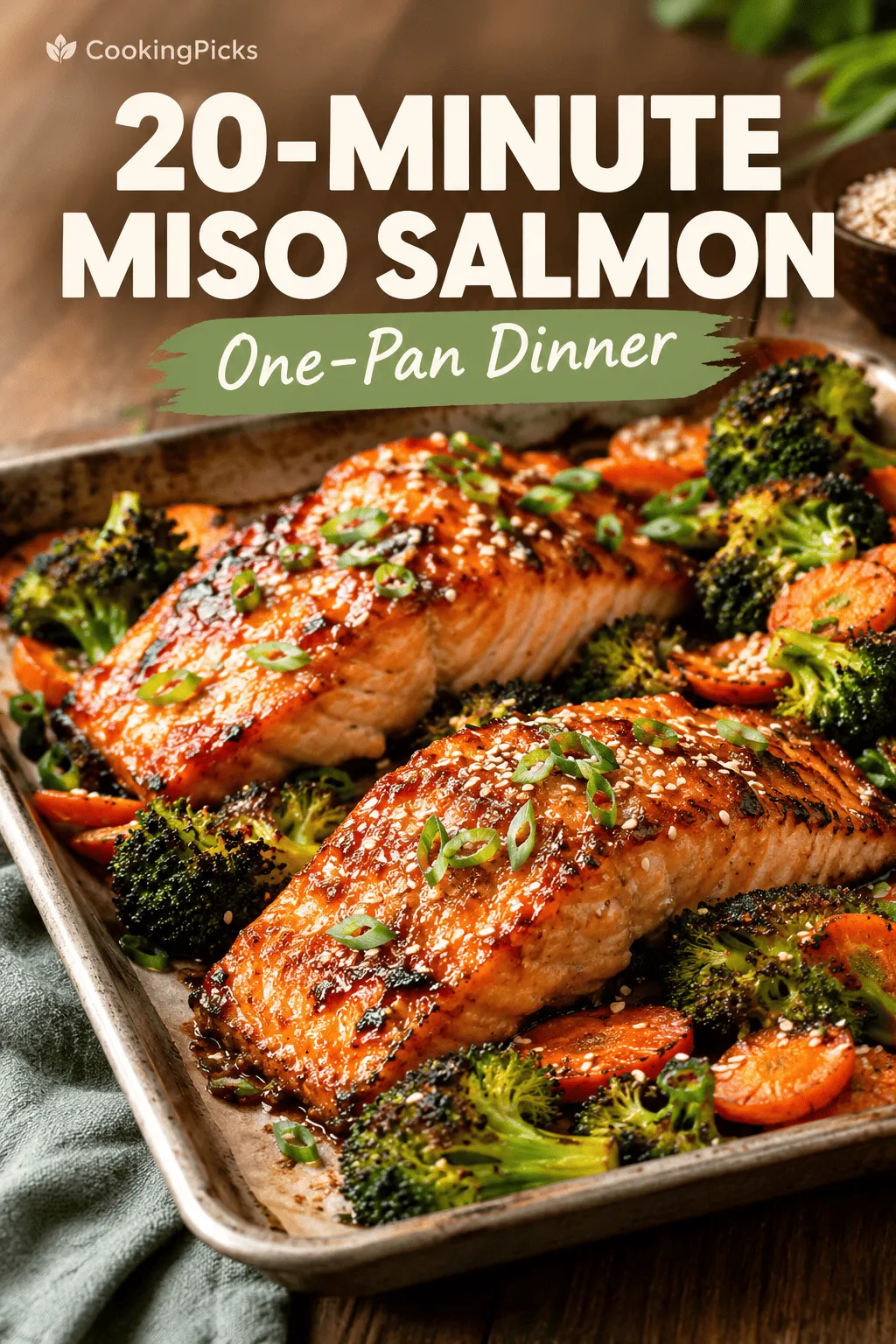 Easy Sheet-Pan Miso Salmon Recipe
